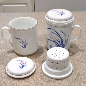 Floral Tea Infuser Mug Set